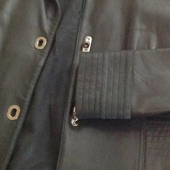 Leather jacket black - Picture 3 of 4